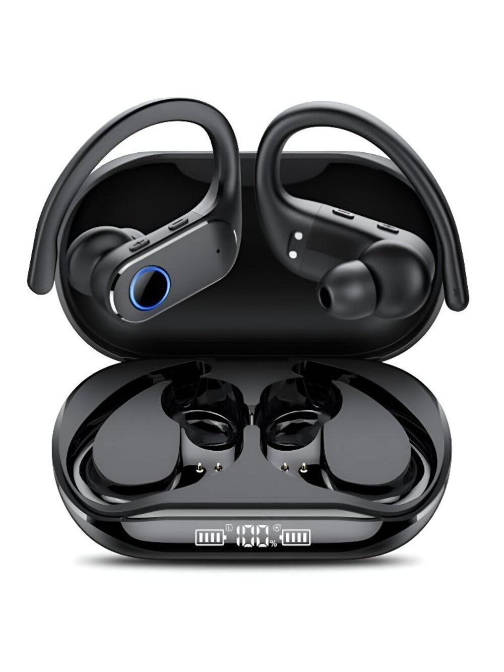 Active Noise Cancelling Ear Buds Wireless Earbuds Dual Battery Display - F2
